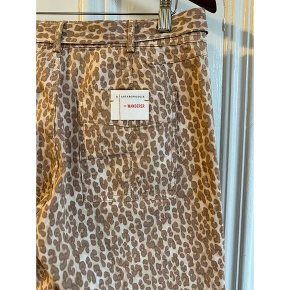 NEW Anthropologie The Wanderer Leopard/Animal Print Utility Pants‎ Sz 28 - Picture 8 of 8